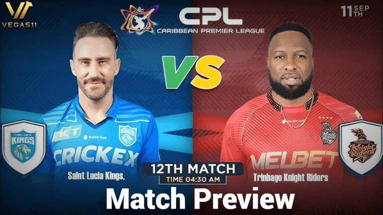 Pre-Match Report: Saint Lucia Kings vs Trinbago Knight Riders – CPL 2024, Match 12