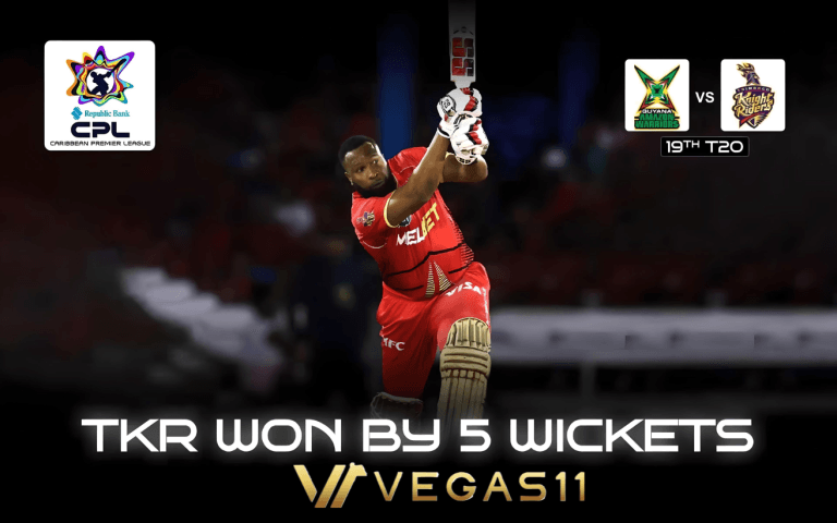 CPL 2024: Trinbago Knight Riders Win Thriller Against Guyana Amazon Warriors by 5 Wickets