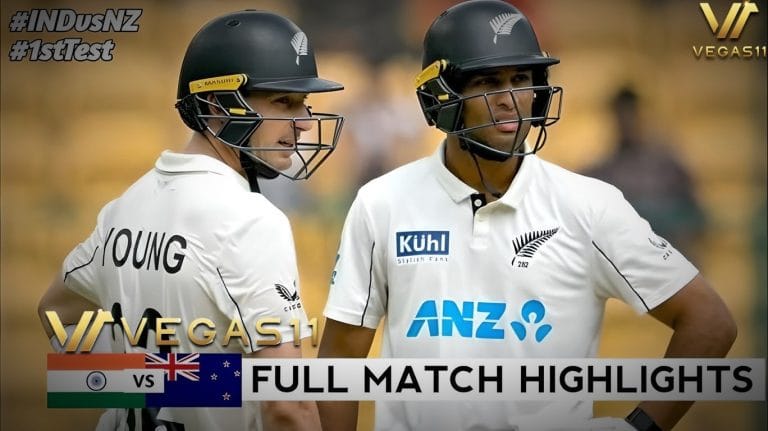 New Zealand Stuns India in Bengaluru: Ravindra Leads the Charge in 8-Wicket Triumph