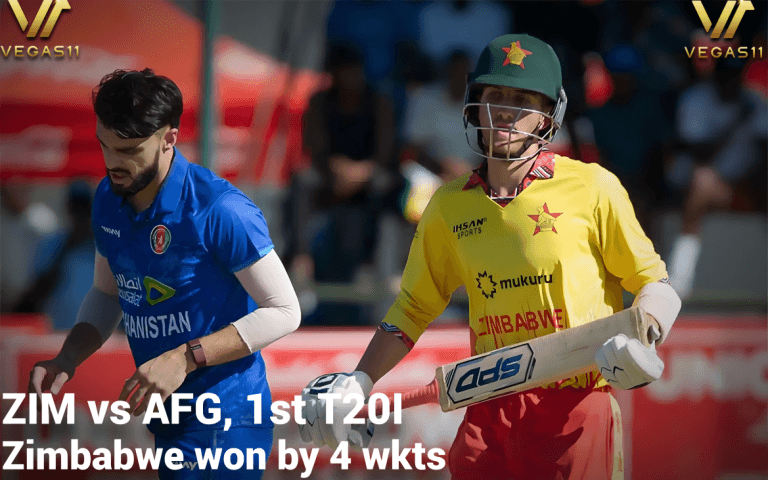 “Zimbabwe Edges Afghanistan in Nail-Biting 1st T20I Thriller”
