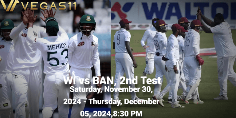 Pre-Match Report: “WI vs BAN: All Eyes on Sabina Park as West Indies Aim to Seal Test Series Victory”
