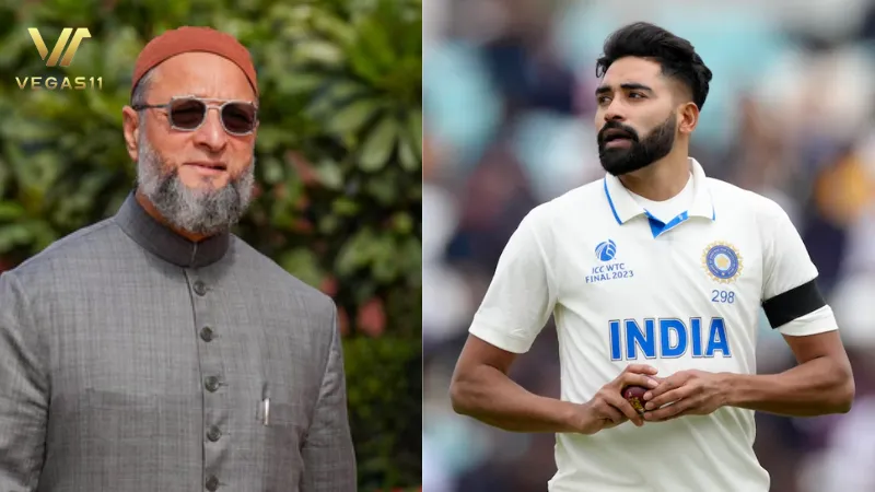 Mohammed Siraj Praised by Asaduddin Owaisi