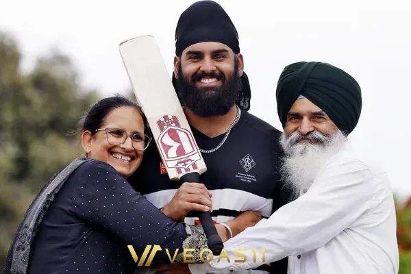 Harjas Singh Indian-origin Australian cricketer hitting sixes in record triple century innings