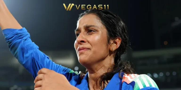 Jemimah Rodrigues celebrates her unbeaten 127 runs against Australia in the ICC Women's World Cup 2025 semifinal at Navi Mumbai