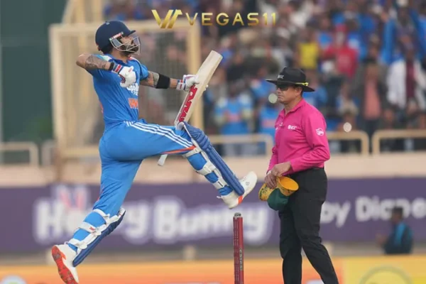 Virat Kohli 52nd ODI century celebration 7000th international cricket hundred India South Africa Ranchi