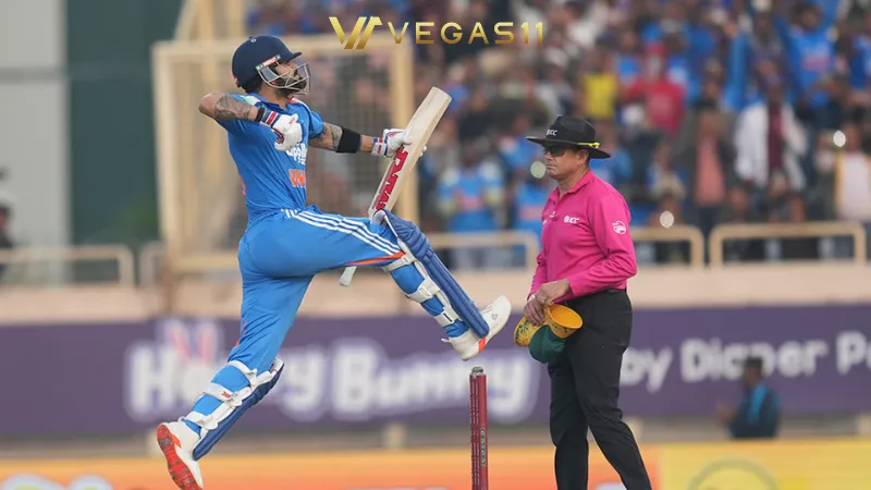 Virat Kohli 52nd ODI century celebration 7000th international cricket hundred India South Africa Ranchi