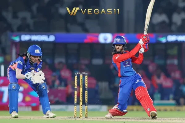Jemimah Rodrigues batting for Delhi Capitals in WPL 2026 match against Mumbai Indians