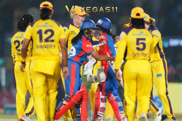 Marizanne Kapp Delhi Capitals WPL 2026 match celebration wicket UP Warriorz