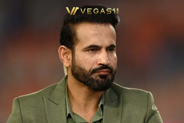 Former Indian cricketer Irfan Pathan doing live cricket commentary analysis