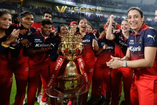 WPL Final 2026 scoreboard showing RCB 203/4 defeating Royal Challengers 204/4 by 6 wickets at Vadodara