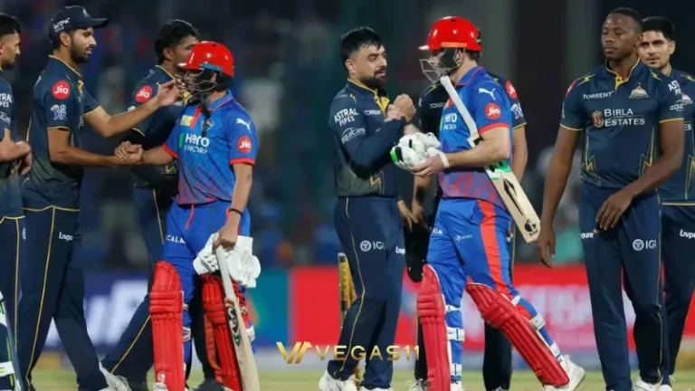GT vs DC IPL 2026 — Rashid Khan celebrates 3/17 wickets at Arun Jaitley Stadium Delhi
