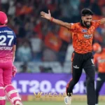SRH vs RR IPL 2026 — Ishan Kishan batting at Rajiv Gandhi International Stadium, Hyderabad, scoring 91 off 44 balls in Match 21