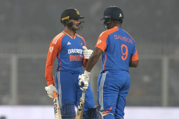 Sanju Samson dismissed during India vs Ireland T20I series 2026
