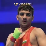 Kashmir boxer Mohammad Yasser celebrates Asian gold medal win for India at Under-15 Asian Boxing Championship in Tashkent Uzbekistan 2026