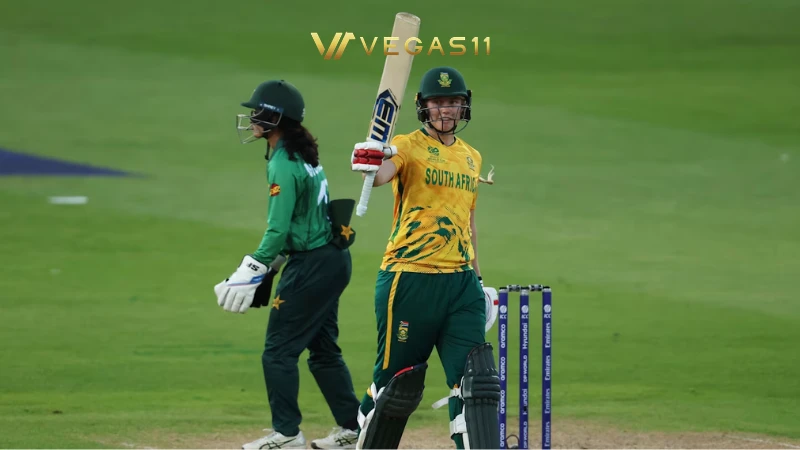 South Africa Women beat Pakistan Women T20 World Cup 2026 Annerie Dercksen batting Edgbaston