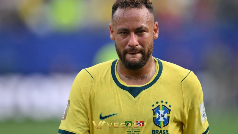 Neymar in tears on the pitch after Brazil World Cup exit to Norway