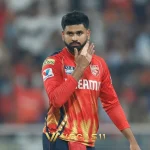 Shreyas Iyer playing a cover drive during an IPL match