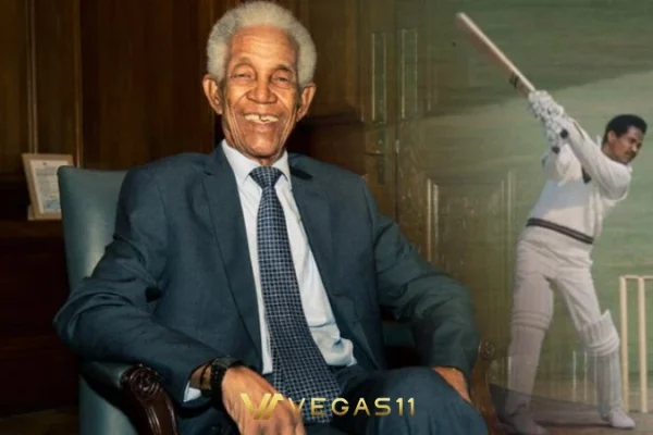 Sir Garfield Sobers batting for the West Indies during his playing career