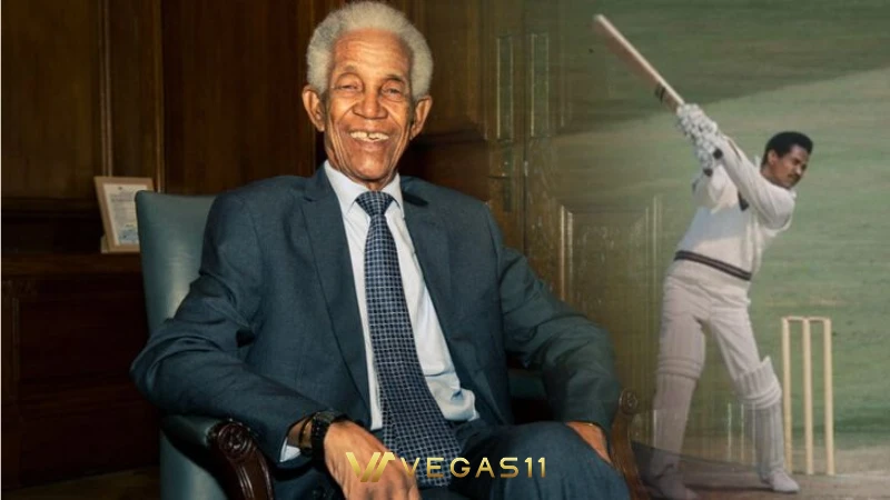 Sir Garfield Sobers batting for the West Indies during his playing career