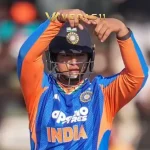 Vaibhav Sooryavanshi celebrating fifty during India vs Zimbabwe 1st T20I 2026