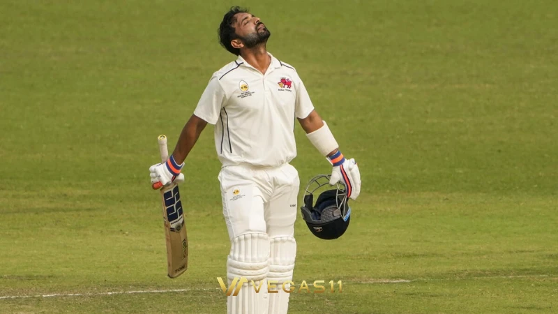 Ajinkya Rahane celebrating India's 2021 Test series win in Australia before his retirement announcement