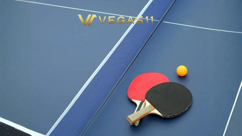 Table tennis paddle and ball on a tournament table representing TTFI governance crisis
