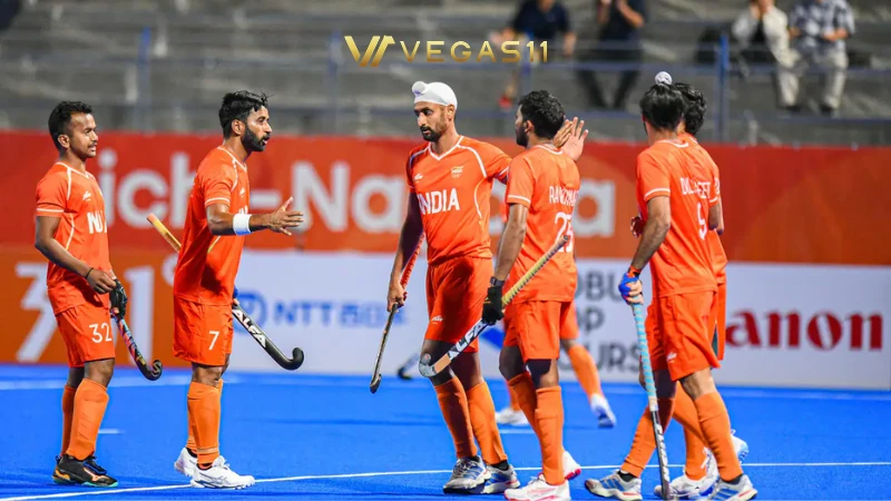 India Asian Games 2026 hockey team celebrates 16-1 win over Sri Lanka