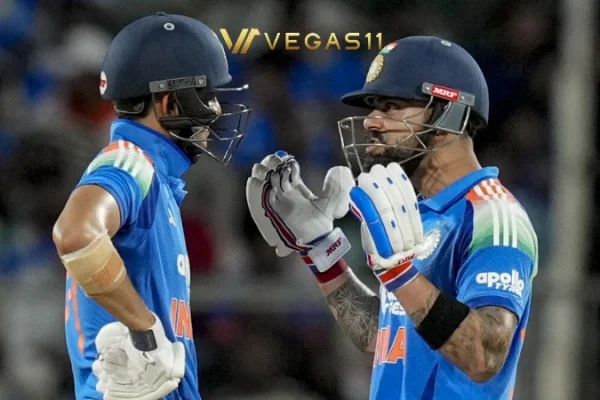Virat Kohli celebrating his century for India against West Indies in the first ODI