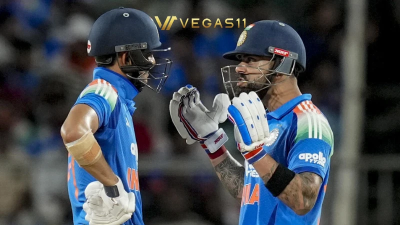 Virat Kohli celebrating his century for India against West Indies in the first ODI
