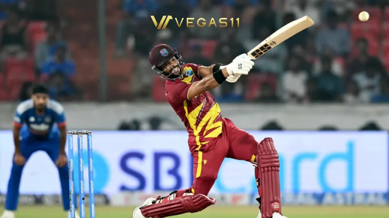 West Indies captain Shai Hope, Player of the Match for his century in the 4th T20I against India