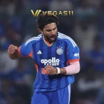 Nitish Kumar Reddy batting in India colours during an international match