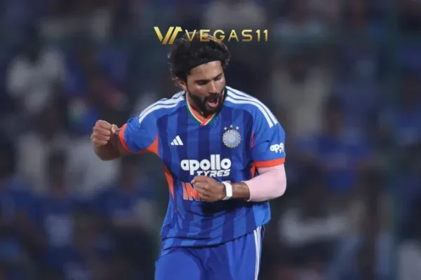 Nitish Kumar Reddy batting in India colours during an international match