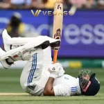 Rishabh Pant batting for India in international cricket
