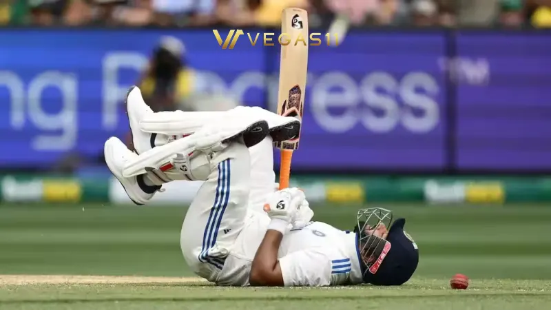 Rishabh Pant batting for India in international cricket